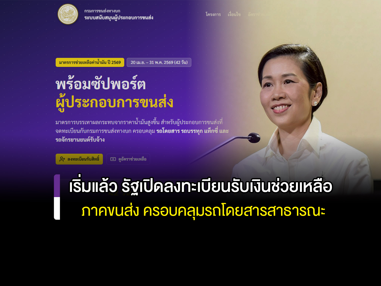 เริ่มแล้ว 4 วันเท่านั้น รัฐเคาะงบกว่า 2 พันล้านบาท เปิดลงทะเบียนรับเงินช่วยเหลือระหว่างวันที่ 16 - 19 เมษายน 2569