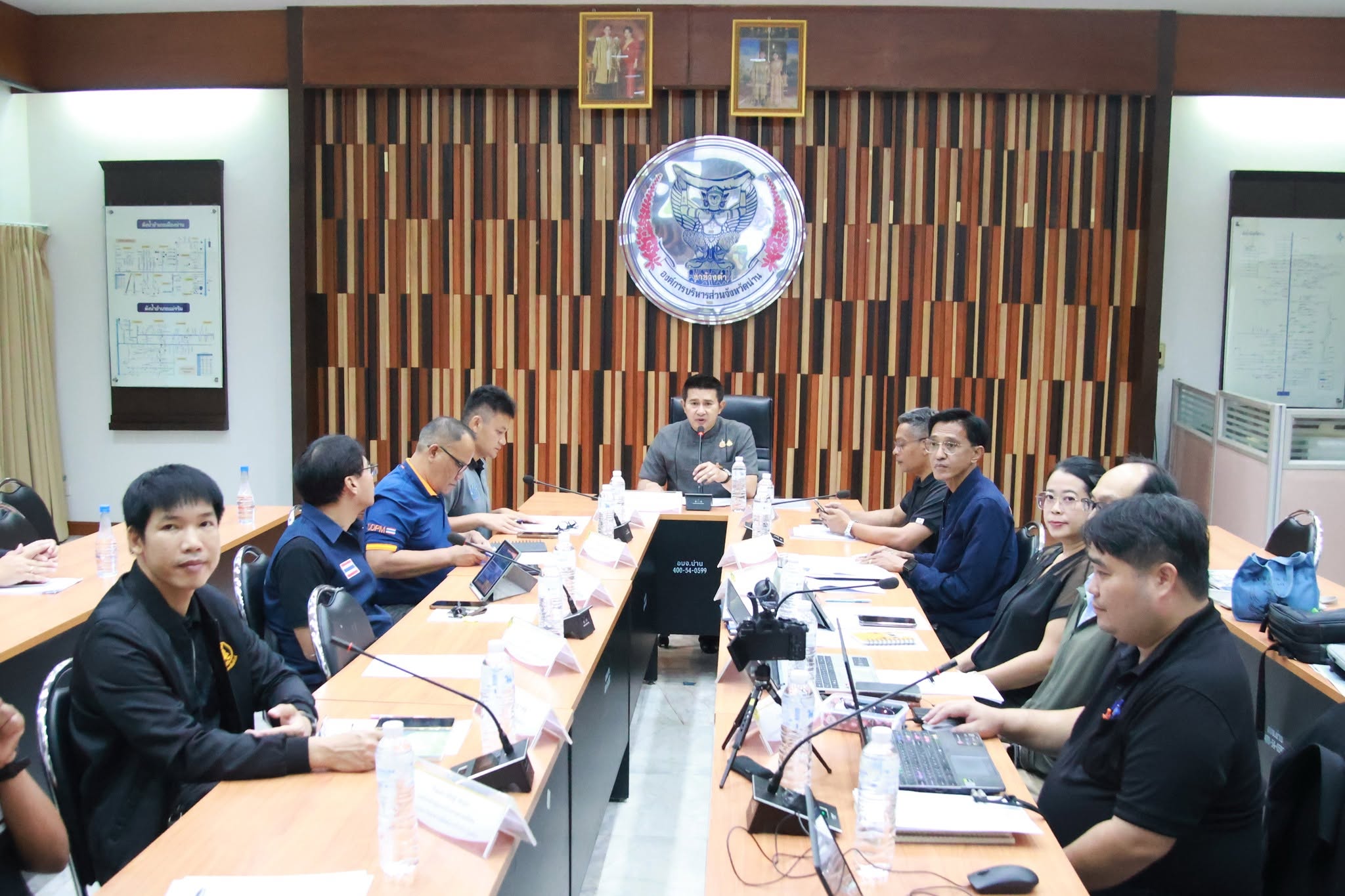 จังหวัดน่าน บูรณาการหน่วยงานตั้งรับฤดูฝนปี 2569 จัดประชุมคณะทำงานเฝ้าระวังอุทกภัย วาตภัย น้ำป่า และดินถล่ม มุ่งยกระดับการแจ้งเตือนประชาชนอย่างแม่นยำและทันท่วงที