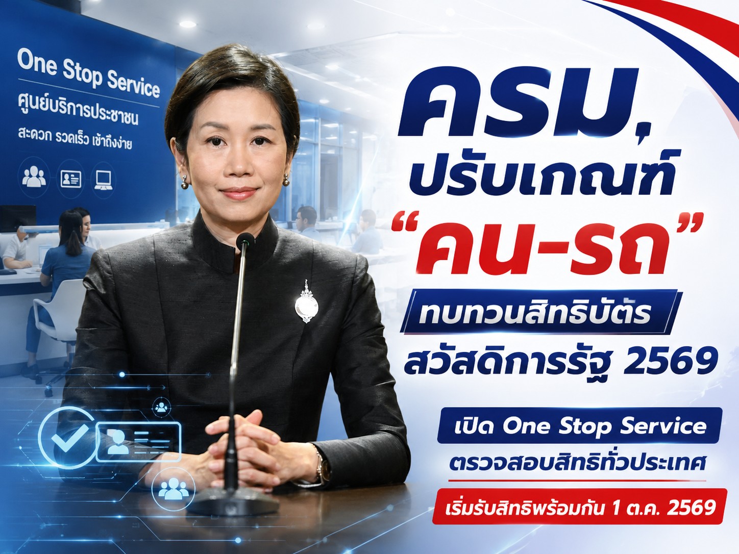 ครม.เห็นชอบปรับปรุงฐานข้อมูล &ldquo;เกณฑ์คน &ndash; รถ&rdquo; ทบทวนสิทธิโครงการลงทะเบียนเพื่อสวัสดิการแห่งรัฐ ปี 2569 