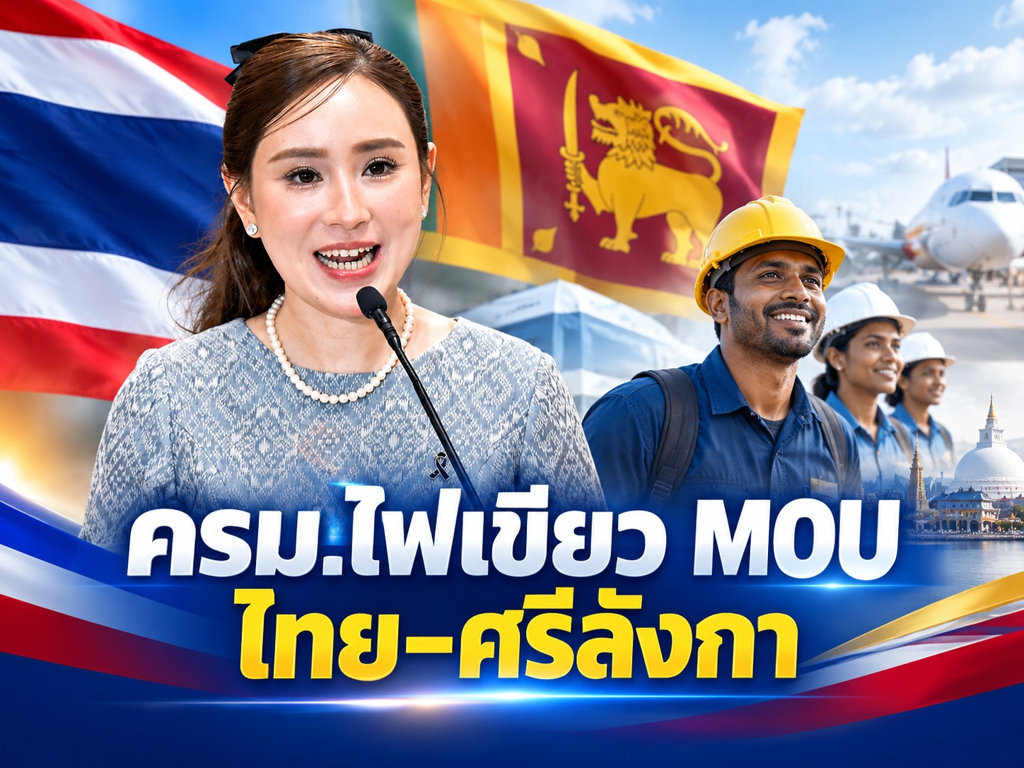 ไทยเดินหน้ารับแรงงานศรีลังกา 1 หมื่นคน อุดช่องว่างแรงงานขาดแคลน วางระบบจ้างงานถูกกฎหมาย&ndash;คุ้มครองสิทธิ