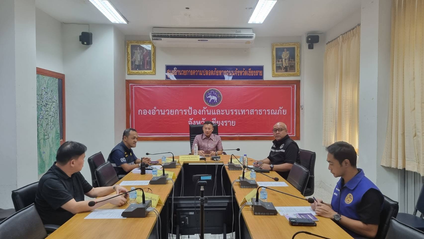 เชียงรายร่วมประชุม บกปภ.ช. ติดตามสถานการณ์และการช่วยเหลือผู้ประสบอุทกภัย